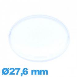 Verre pour montre en acrylique 27,6 mm grand dôme Circulaire