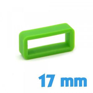 Passant Montre Silicone 17 mm Vert clair