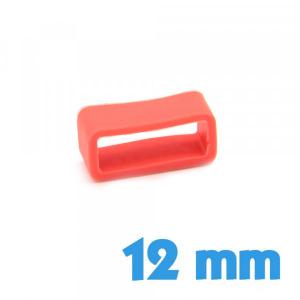 Passant Bracelet Montre Silicone 12 mm - Corail