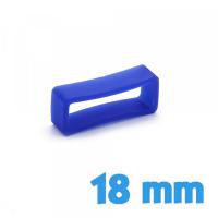 Passant Bracelet Montre 18 mm Silicone Bleu