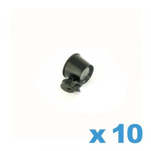 Loupe grossissante 10X avec LED