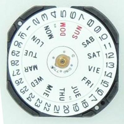 NH35A Mouvement mécanique de haute qualité NH35 Roue calendrier bleu 24 à remontage automatique haute précision , Argenté et rouge