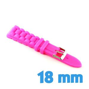 Bracelet en silicone rose