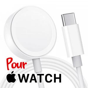 Câble USB-C pour smartwatch Apple (Watch 7 Watch 5, Watch 3, Watch 2, ...)