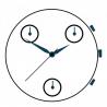 Mouvement Hattori VX3J pour montre