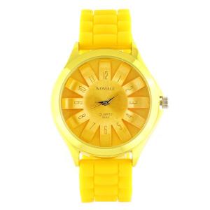 Montre jaune fantaisie