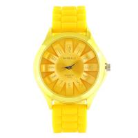 Montre jaune fantaisie