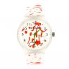 Montre blanche et rouge Willis