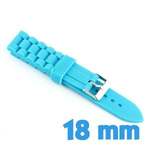 Bracelet en silicone bleu