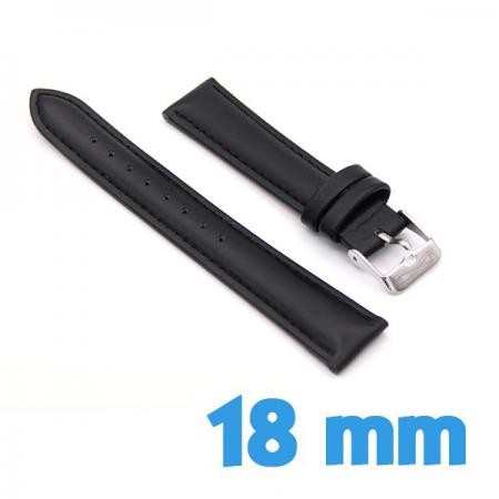 Bracelet Montre Speidel 18 Mm - Cuir Tanné Huilé Noir - Modèle BOUNTY LEATHER - Neuf Avec étiquettes