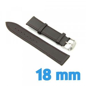 Bracelet marron 18 mm