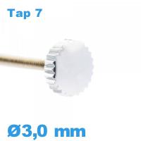 Couronne de Remontoir Montre TAP 7 - argenté / 3,0 mm