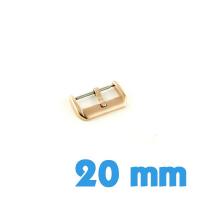 Boucle ardillon 20 mm montre pas chère couleur cuivre bracelet cuir silicone plastique