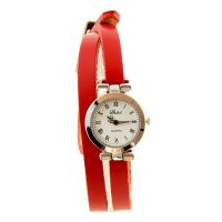 Montre bracelet long rouge