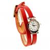 Montre bracelet long rouge