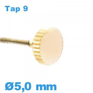 Couronne de montre TAP 9 / 5,0 mm - Doré