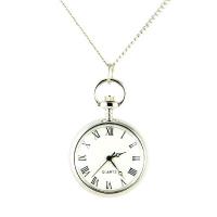 Montre pendentif argenté