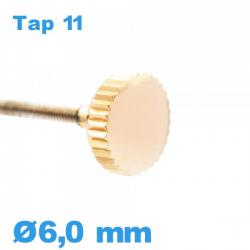 Couronne Montre TAP 11 - Or rose / 6,0mm