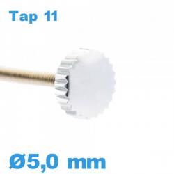 Couronne de Remontoir Montre TAP 11 - argenté / 5,0mm