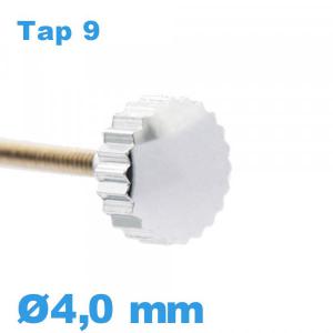 Couronne de Remontoir de Montre tube long TAP 9 - SS* / 4,0 mm