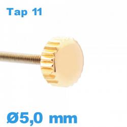 Couronne de montre TAP 11 / 5,0mm - Cuivre