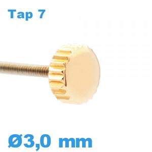 Couronne Montre TAP 7 - Cuivre / 3,0mm