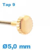 Couronne Montre - Cuivre / 5,0mm TAP 9 tube long