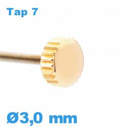 Couronne Montre TAP 7 - Cuivre / 3,0 mm