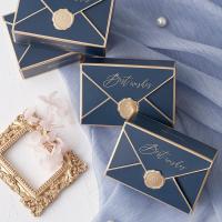 Grande Boîte Cadeau Magnétique Bleu Brillant 35,6x24x11,4 Cm Avec Fenêtre Transparente + Ruban – Idéal Anniversaire Mariage