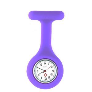 Montre infirmière silicone violet