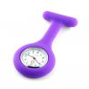 Montre infirmière silicone violet