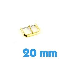 Boucle acier ardillon dorée montre pas chère 20mm