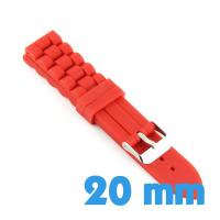 Bracelet en silicone rouge 