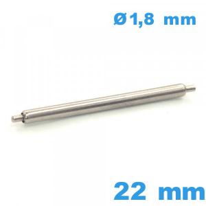 Pompe à l'unité réparation montre 22 mm de marque ISOSWISS diam : 1,8 mm Non téléscopique épaulement simple qualité Suisse