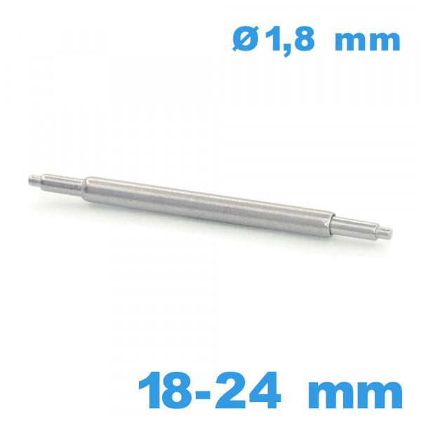 1 Tige à ressort Téléscopique 18 à 24mm d :1,8 mm