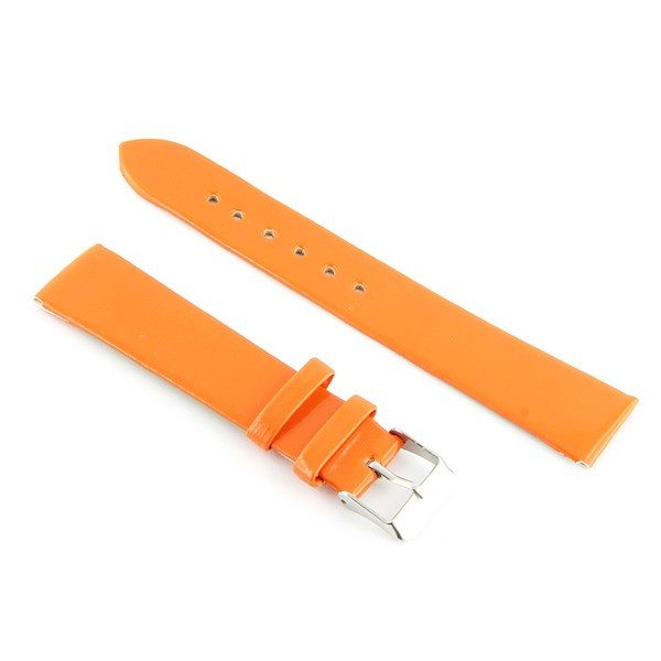 Bracelet De Montre Orange ANFIBIO – Cuir Véritable, 14 Mm – État Neuf Avec étiquettes