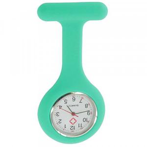 Montre à Clip Infirmière - Analogique, Aiguilles Lumineuses, Boîtier Alliage, Bracelet Silicone - Unisexe, Idéale Soignants