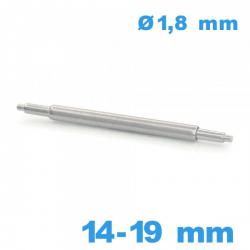 1 Springbar à ressort pour montre 14 à 19 mm Téléscopique diam : 1,8 mm