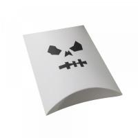 étui carton blanc pour halloween avec motifs halloween ( squelette ) 