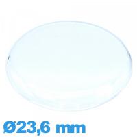 Verre Circulaire 23,6 mm pour montre Plastique gousset