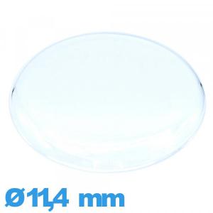 Verre pour montre en Plastique 11,4 mm gousset Circulaire