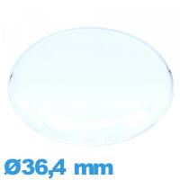 Verre 36,4 mm gousset pour montre acrylique Circulaire