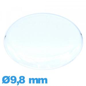 Verre gousset Circulaire Plastique 9,8 mm montre