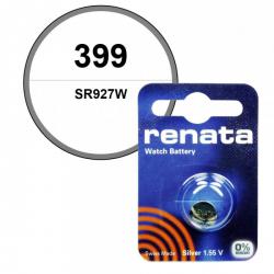Batterie pour montre Renata 1,55 V 399 oxyde d'argent