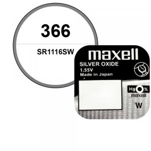 Batterie oxyde d'argent 1,55 V 366 Maxell de montre