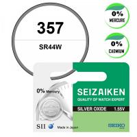 Batterie de montre 357 oxyde d'argent 1,55 V Seizaiken