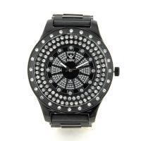 Montre "bling-bling" noir