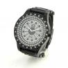 Montre "bling-bling" noir