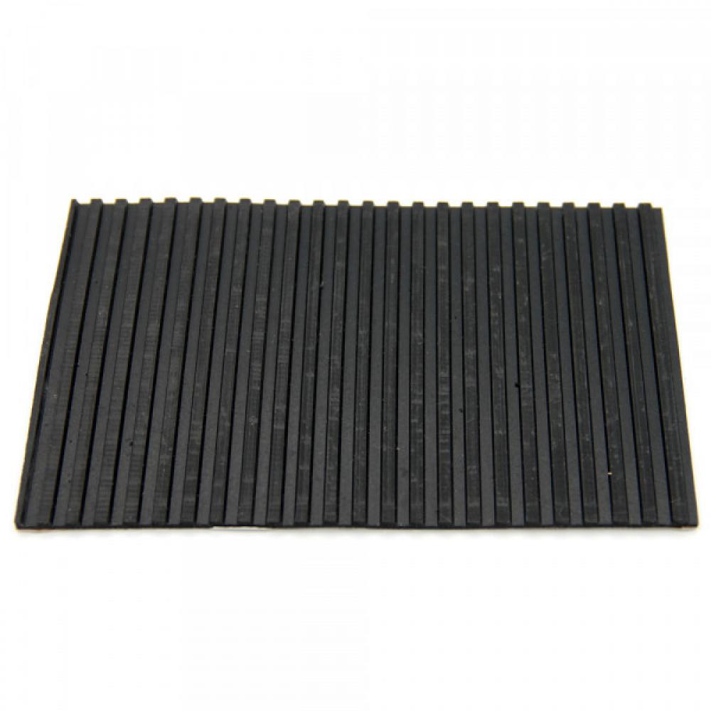 Tapis Caoutchouc Strié Noir Protection Établi 100 x 150 mm