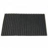 Tapis Caoutchouc Strié Noir - Protection Établi - 100 x 150 mm